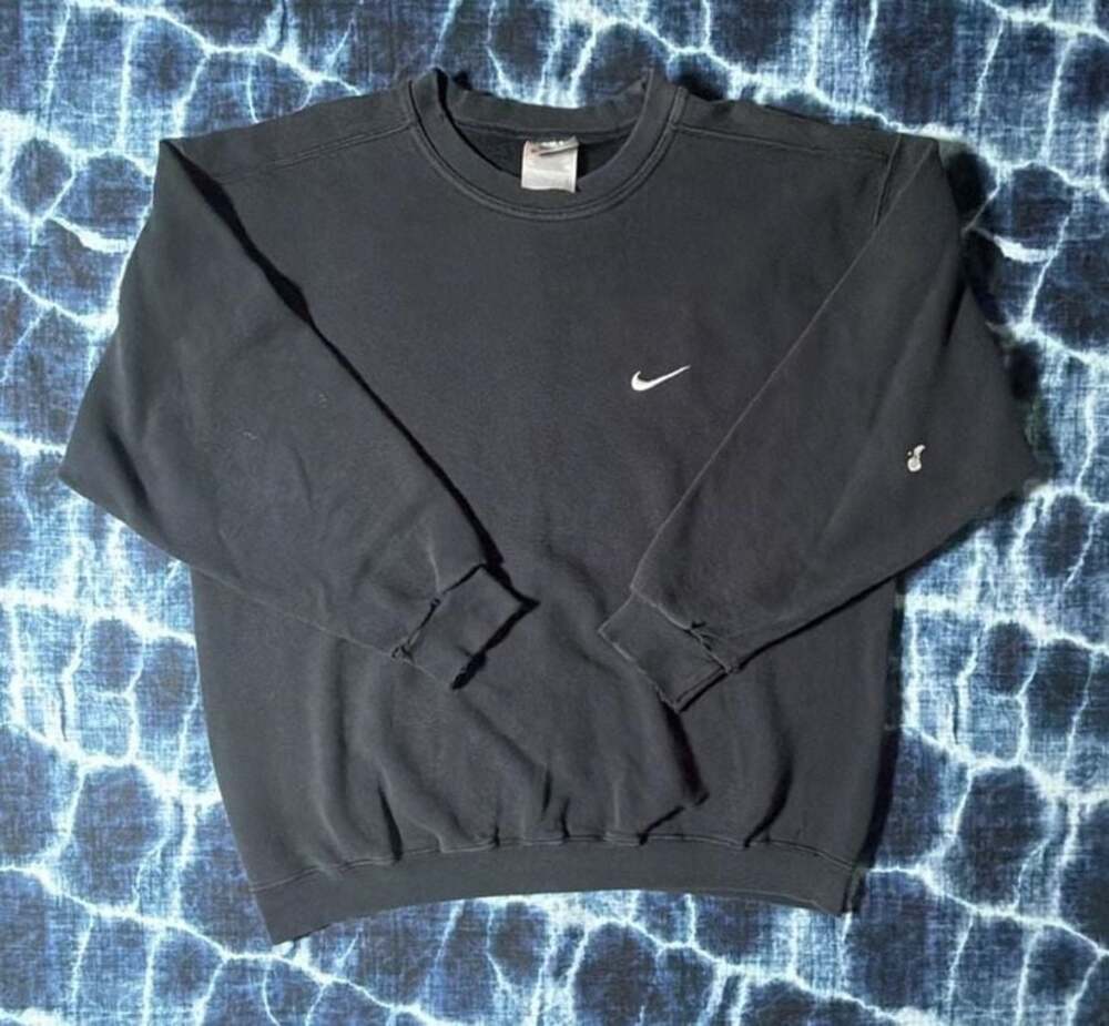 Vintage 90s Nike White Tag Mini Swoosh Crewneck Sweatshirt USA Made